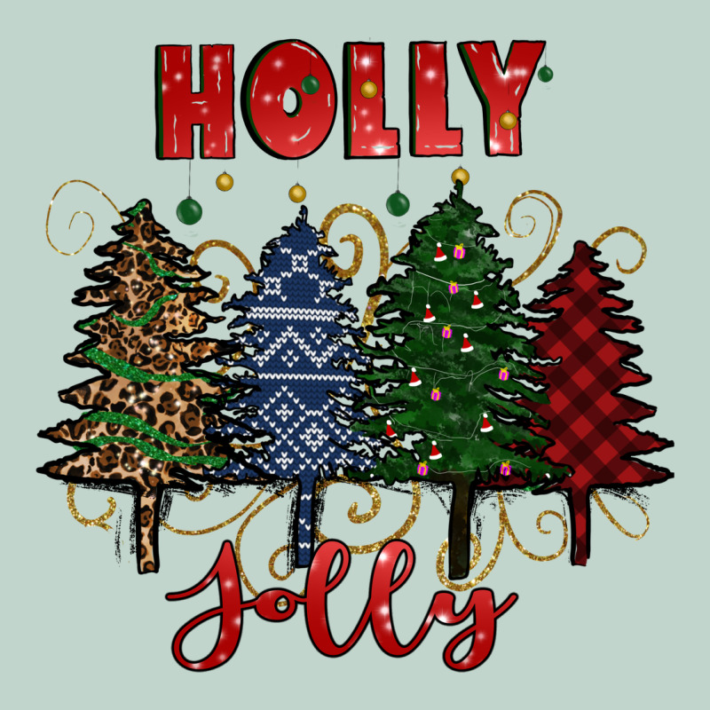 Holly Jolly Christmas Trees Zipper Hoodie by RanaPortraitStore | Teevron