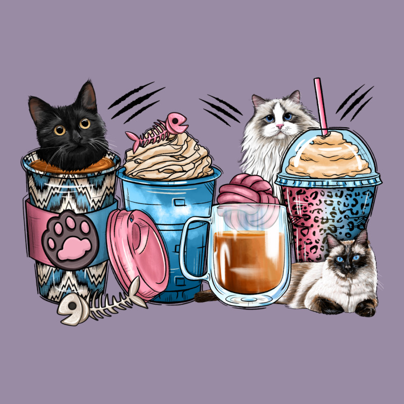 Cat Coffee Cups Classic Tee by Zillion Design Studio | Teevron