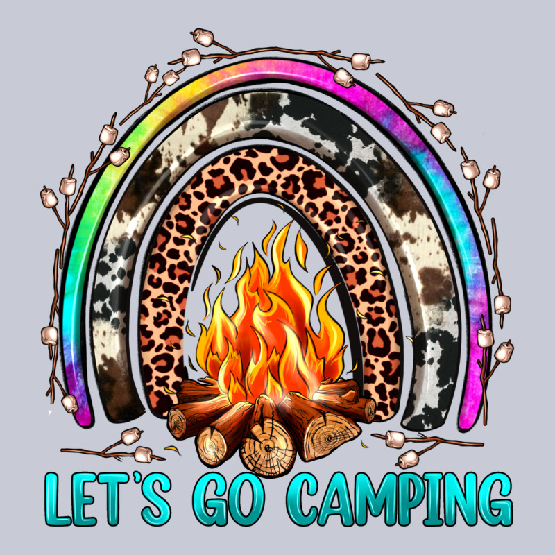 Let's Go Camping Rainbow Heavyweight Hoodie by JahusDesignShop | Teevron