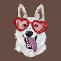White Shepherd With Love Glasses Long Sleeve Tee | Teevron