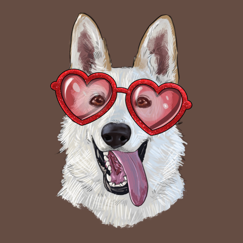 White Shepherd With Love Glasses Long Sleeve Tee by RanaPortraitStore | Teevron