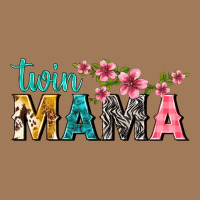 Twin Mama With Flowers Classic Tee | Teevron