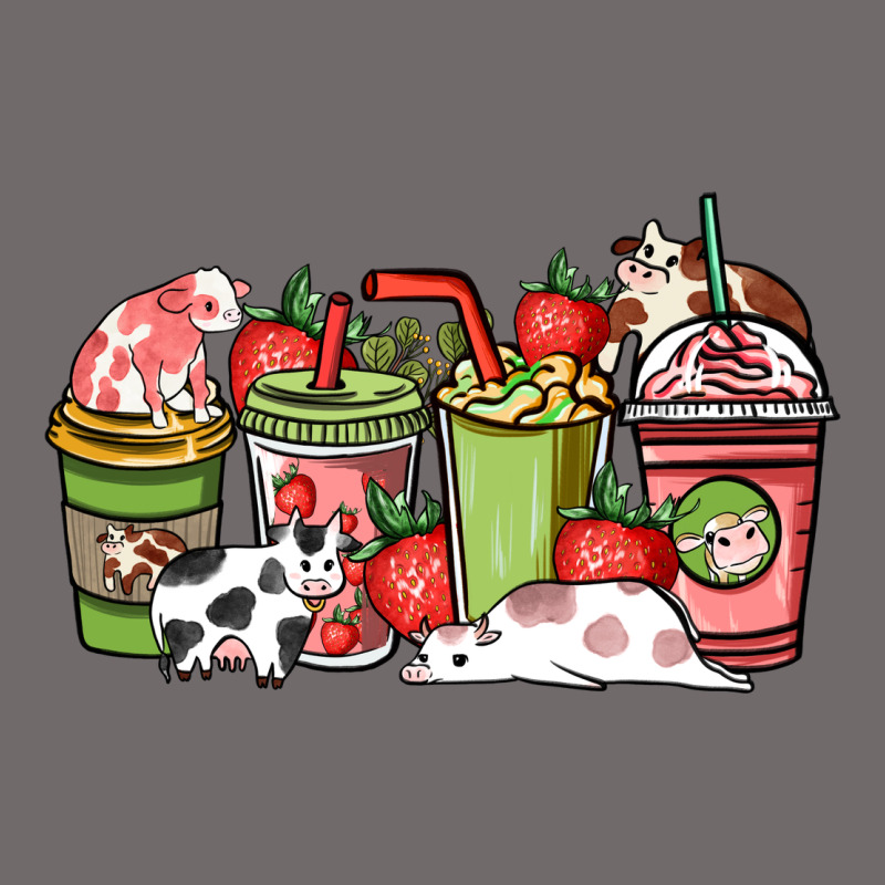 Cow And Strawberry Coffee Cups Urban Hoodie by NancyCooperArtShop | Teevron