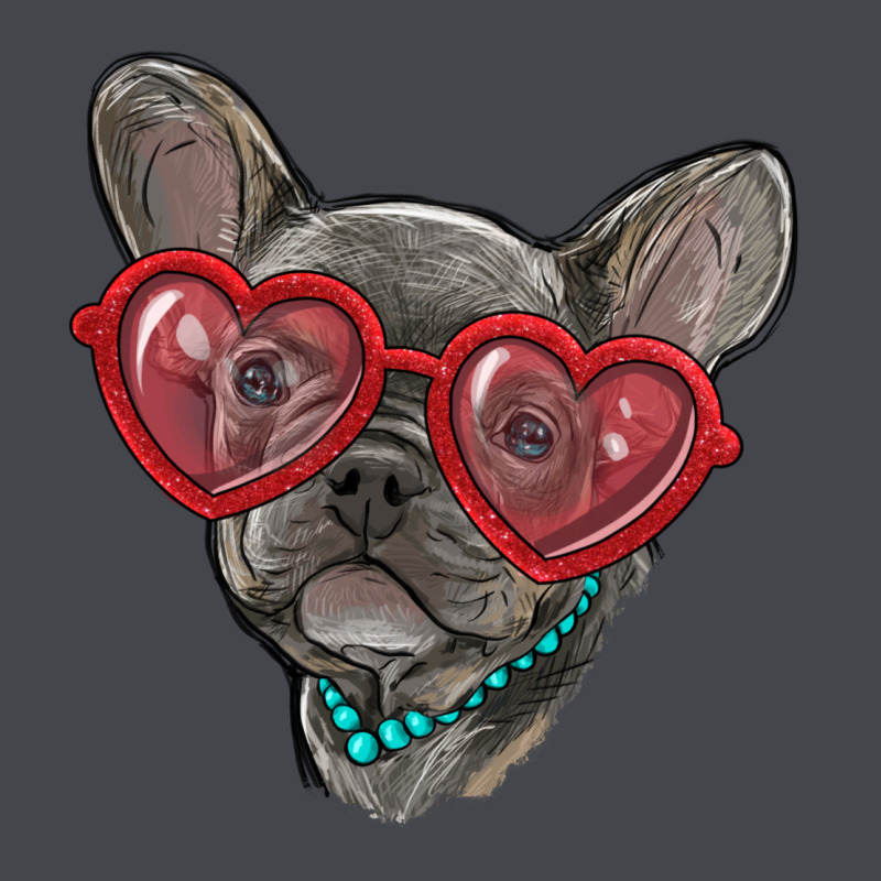 French Bulldog With Love Glasses Long Sleeve Tee by RanaPortraitStore | Teevron