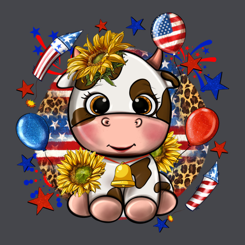 Cute Cow Fourth Of July Long Sleeve Tee by texasbilliewilder | Teevron