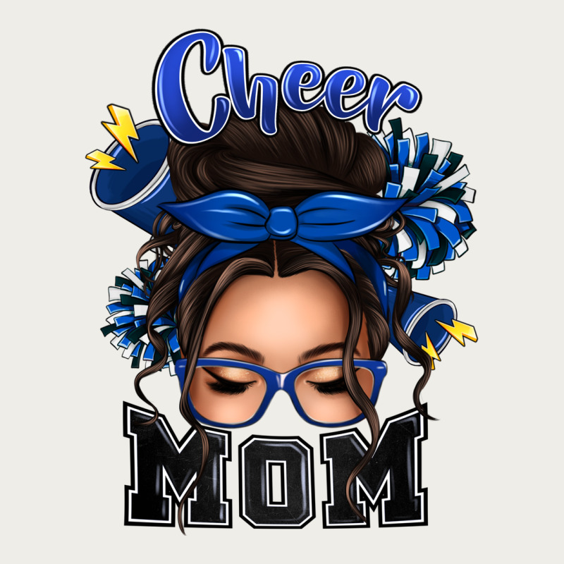 Cheer Mom Messy Bun Zipper Hoodie by texasbilliewilder | Teevron