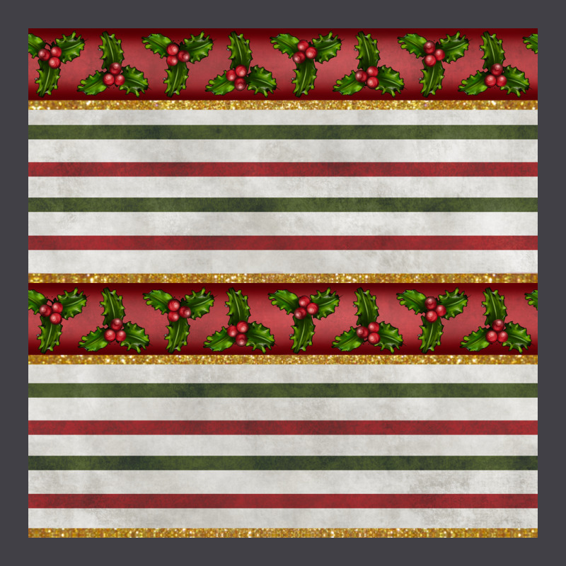 Christmas Mistletoe And Stripes Seamless Pattern Heavyweight Hoodie by BundleAndBundleShop | Teevron