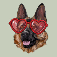 German Shepherd With Love Glasses Long Sleeve Tee | Teevron