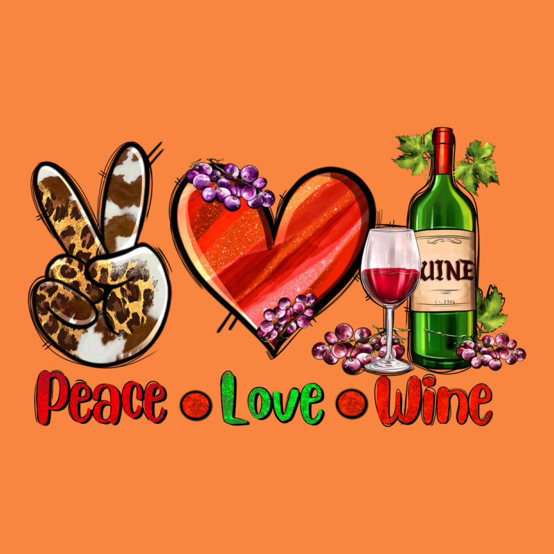 Peace Love Wine Premium Sweatshirt by AdoDesignShop | Teevron