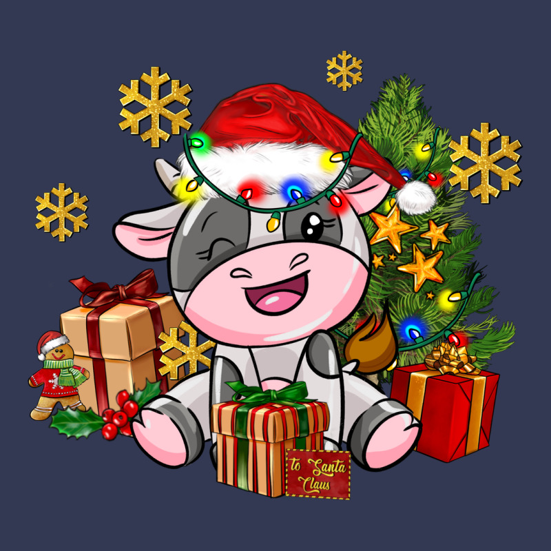 Little Cute Christmas Cow Heavyweight Hoodie by AdoDesignShop | Teevron