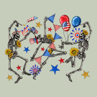 Fourth Of July Dancing Skeleton Long Sleeve Tee | Teevron