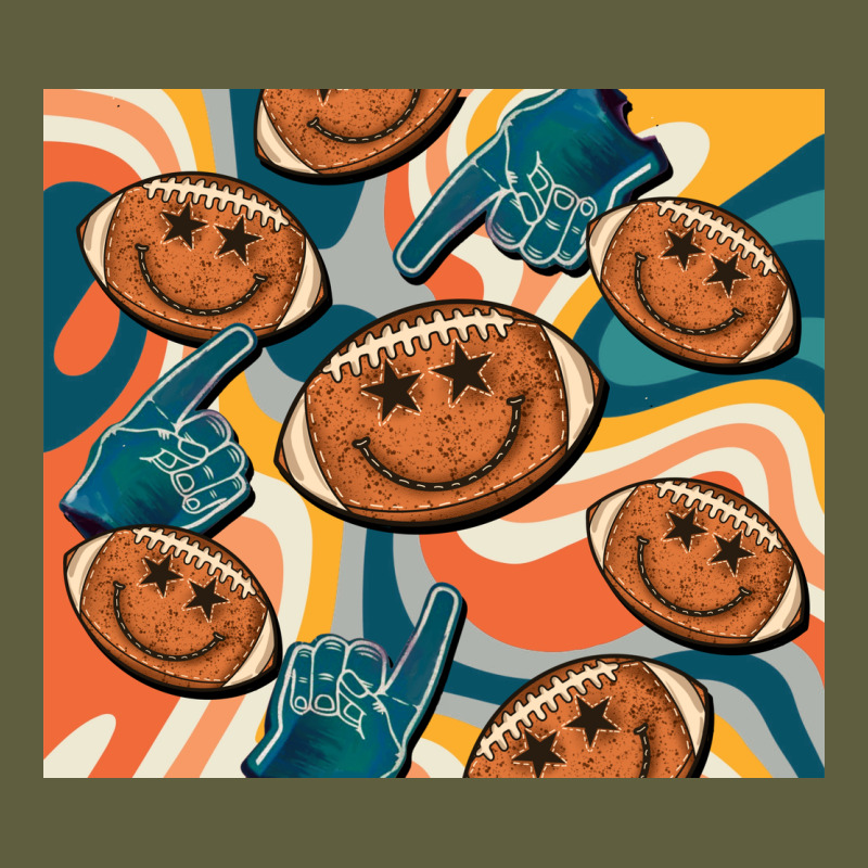 Football Smiley Face Vintage Tee by BarkalooDesign | Teevron
