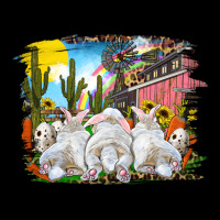 Easter Farm With Bunnies Long Sleeve Tee | Teevron