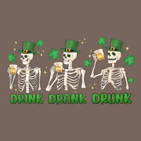 Drink Drank Drunk St. Patricks Day Skeletons Premium Hoodie | Teevron