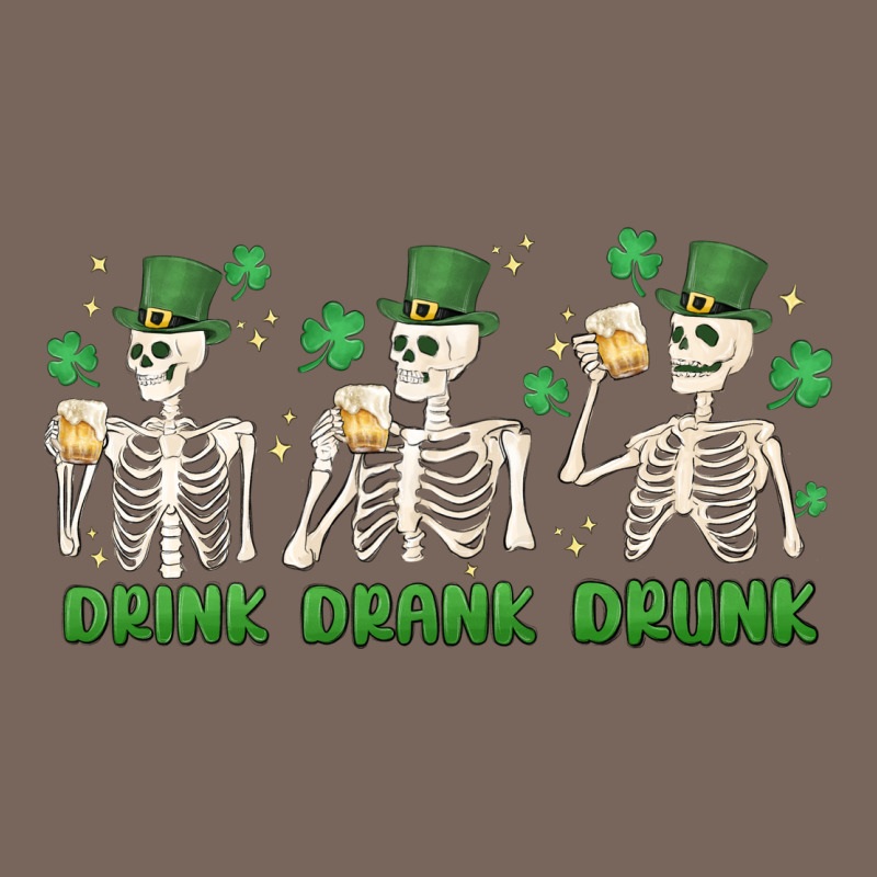 Drink Drank Drunk St. Patricks Day Skeletons Premium Hoodie by MaliasSmallBusiness | Teevron