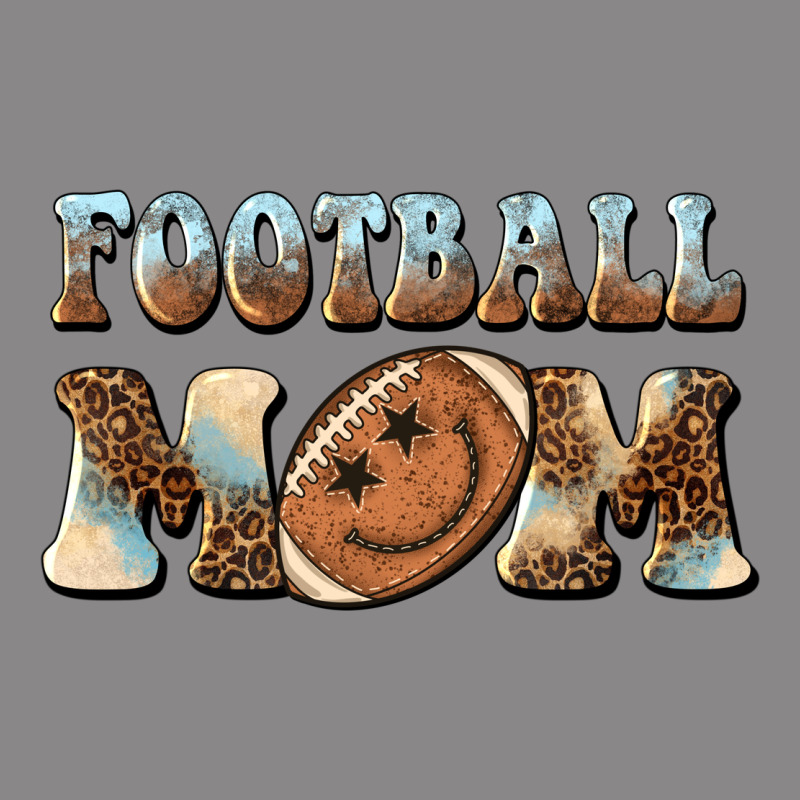 Football Mom Football Smiley Face Vintage Tee by BarkalooDesign | Teevron