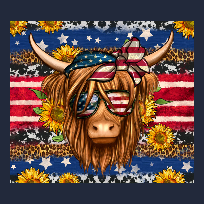 4th Of July Longhaired Cow Tumbler Premium Sweatshirt by Jasminsmagicworld | Teevron