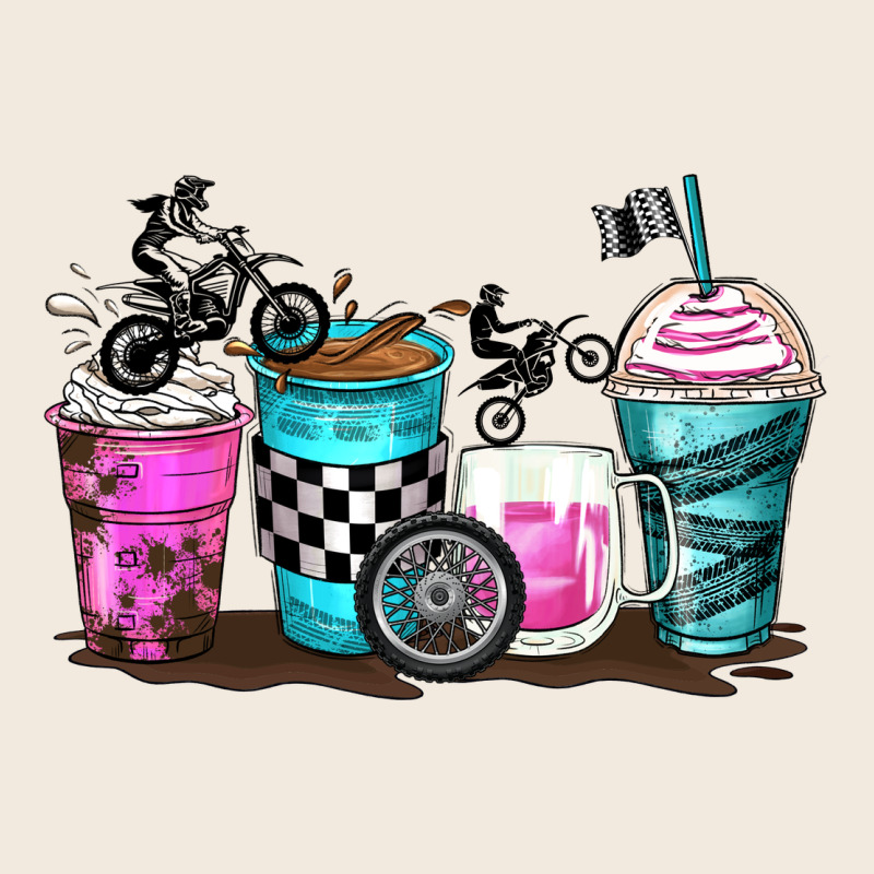 Motocross Coffee Cups Zipper Hoodie by Zillion Design Studio | Teevron