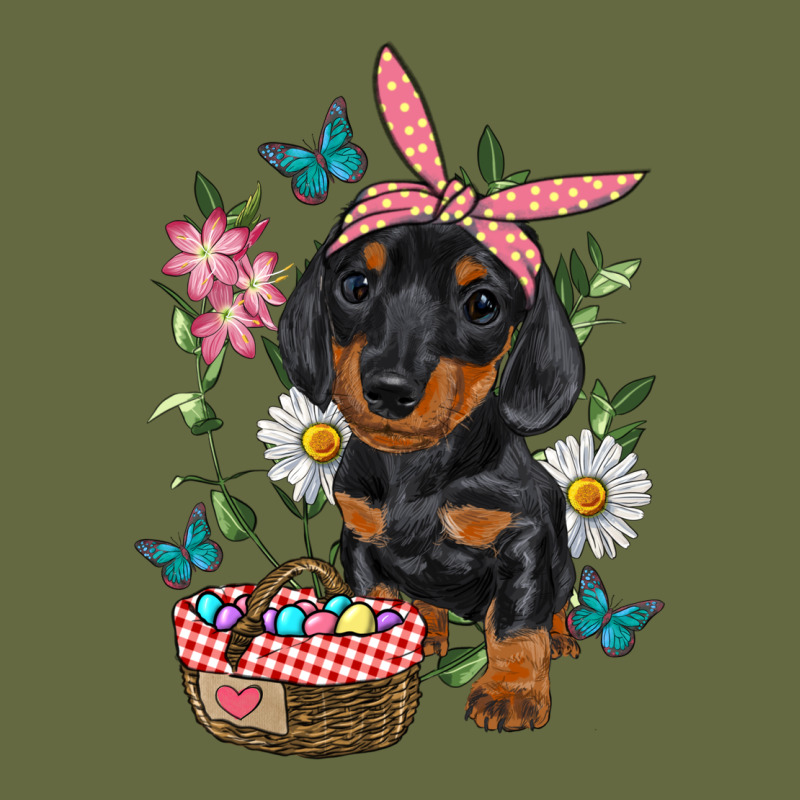Easter Dachshund Long Sleeve Tee by RanaPortraitStore | Teevron