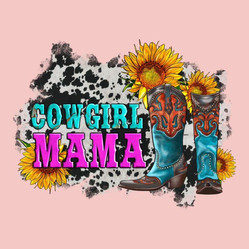Cowgirl Mama With Boots And Sunflowers And Cowhide Urban Heavy Tee by Artiststas | Teevron
