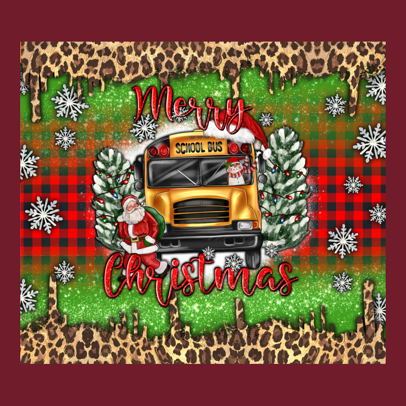 Christmas School Bus Zipper Hoodie by texasbilliewilder | Teevron