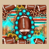 Football Leopard Turquoise Gemstone Sunflower Heavyweight Hoodie | Teevron