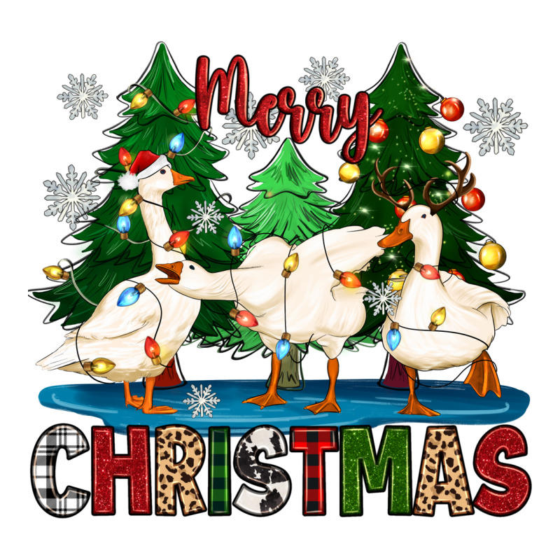 Merry Christmas Duck Long Sleeve Tee by Zillion Design Studio | Teevron