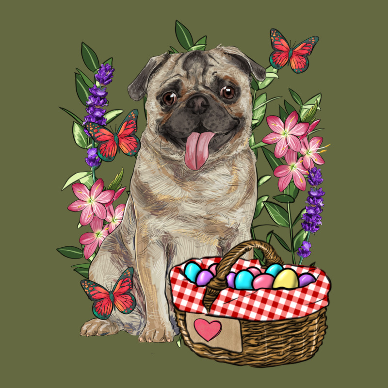 Easter Pug Long Sleeve Tee by RanaPortraitStore | Teevron