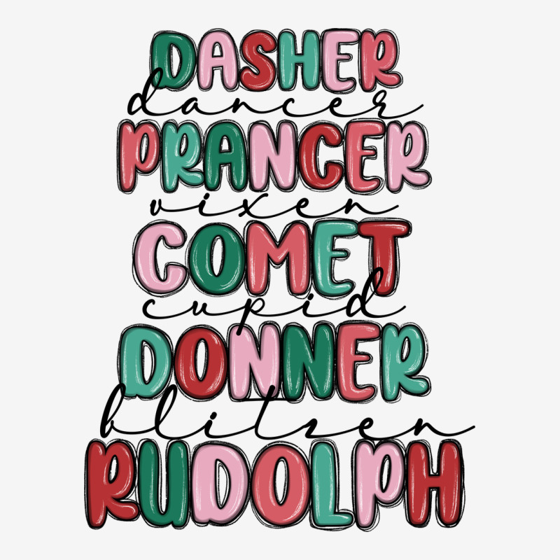 Dasher Dancer Prancer Vixer Comet Cupid Donner Bli Urban Hoodie by MaliasSmallBusiness | Teevron