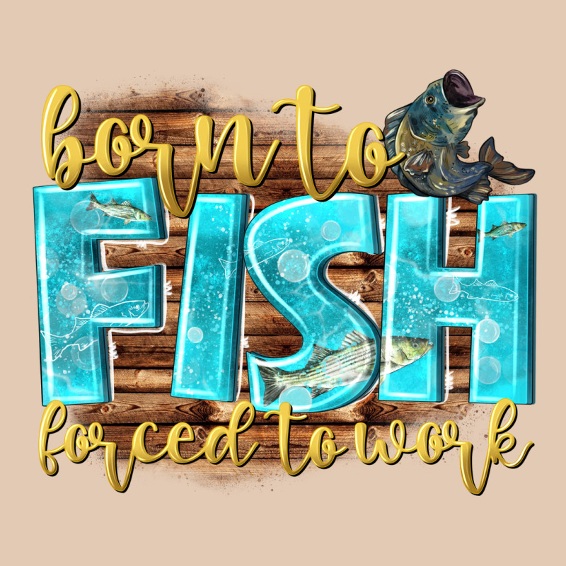 Born To Fish Forced To Work Urban Hoodie by NancyCooperArtShop | Teevron