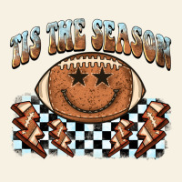 Tis The Season Football Smiley Face Vintage Tee | Teevron