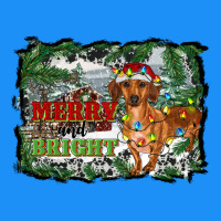 Merry And Bright  Dachshund With Farm Classic Tee | Teevron