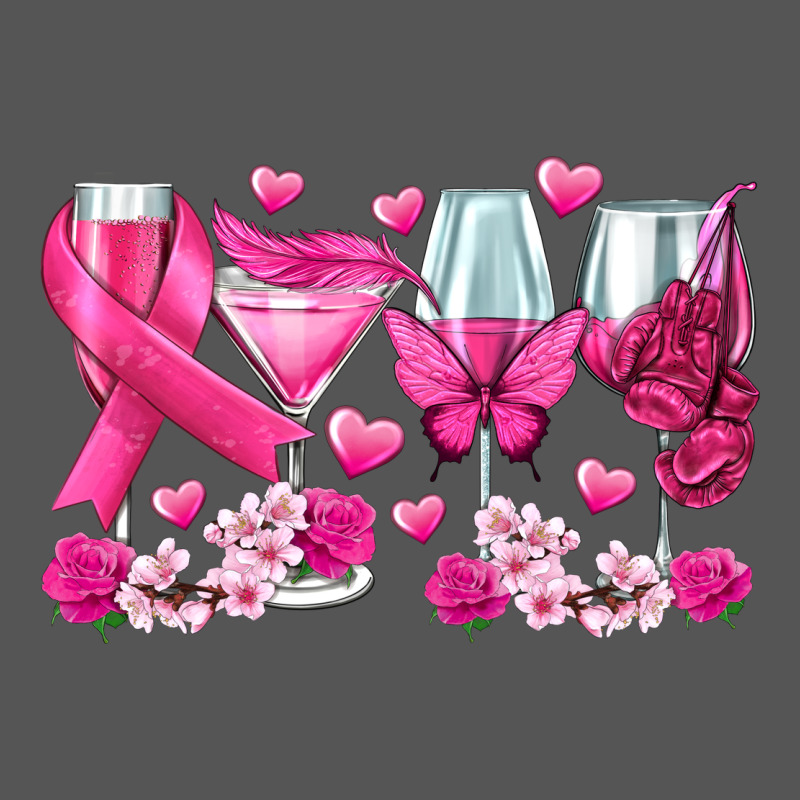 Breast Cancer Wine Glasses Zipper Hoodie by texasbilliewilder | Teevron