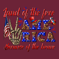 Land Of The Free America Because Of The Brave Long Sleeve Tee | Teevron