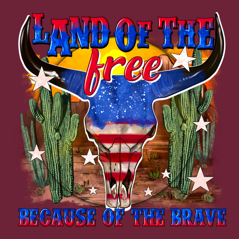Land Of The Free Because Of The Brave Long Sleeve Tee by texasbilliewilder | Teevron