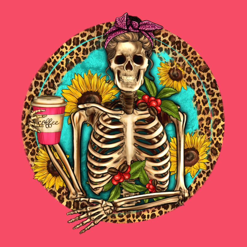 Western Skeleton Coffee Sunflowers Premium Sweatshirt by Artiststas | Teevron