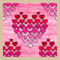 Valentines Day Hearts Seamless Pattern Heavyweight Hoodie | Teevron