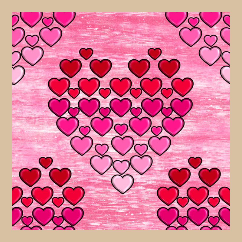 Valentines Day Hearts Seamless Pattern Heavyweight Hoodie by BundleAndBundleShop | Teevron