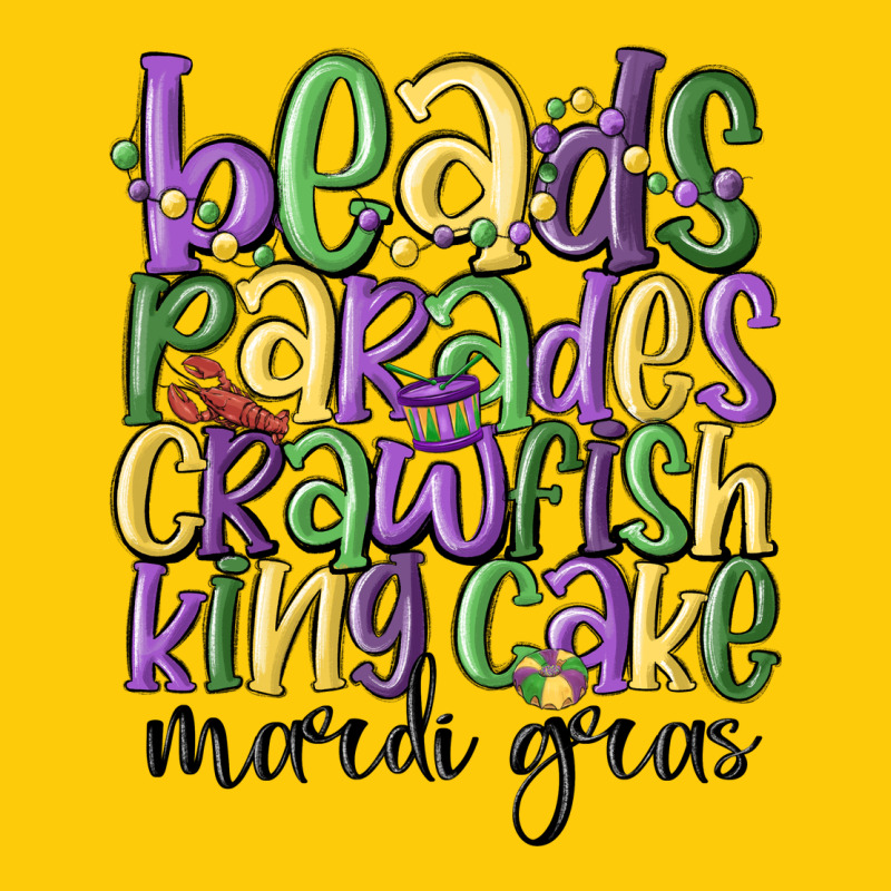 Beads Parades Crawfish King Cake Mardi Gras Premium Hoodie by MaliasSmallBusiness | Teevron