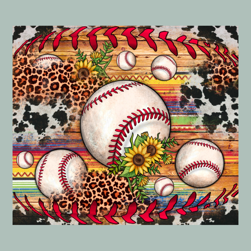 Baseball Leopard Cowhide Sunflower Heavyweight Hoodie by JahusDesignShop | Teevron