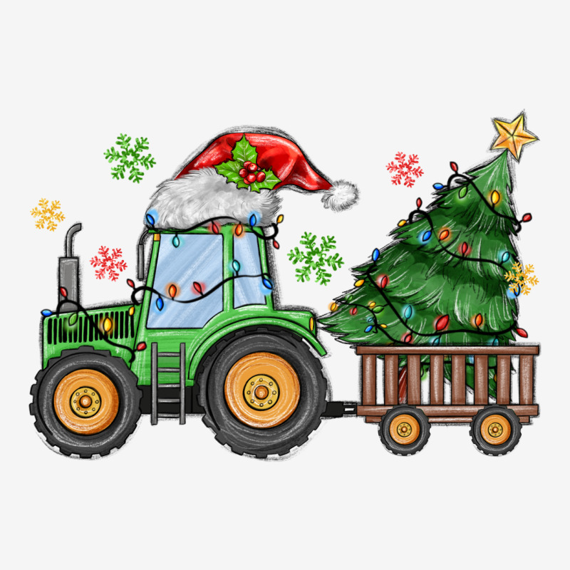 Christmas Tractor Urban Hoodie by MaliasSmallBusiness | Teevron