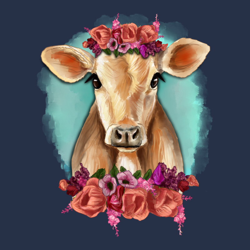 Floral Cow Premium Hoodie by RanaPortraitStore | Teevron