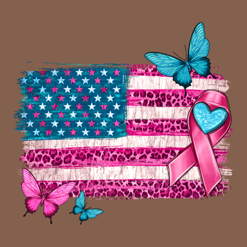 American Flag Breast Cancer With Ribbon Zipper Hoodie by texasbilliewilder | Teevron