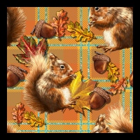 Fall Squirrel And Plaid Seamless Premium Sweatshirt | Teevron