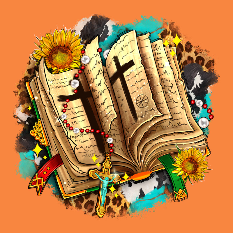 Cross With Bible And Sunflowers Premium Sweatshirt by AdoDesignShop | Teevron
