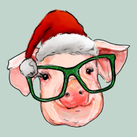 Christmas Pig With Santa Claus Hat Zipper Hoodie | Teevron