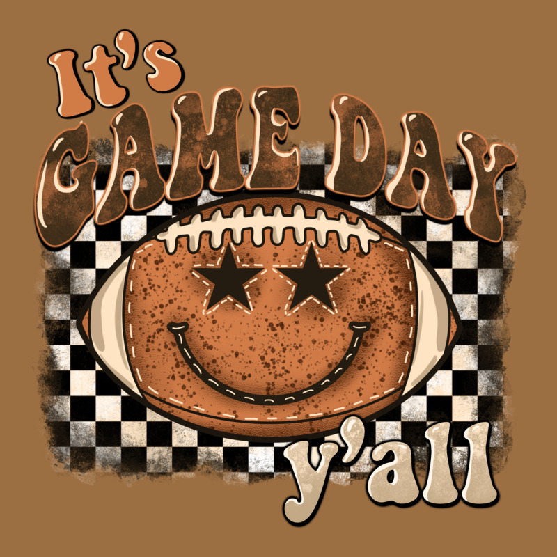 It's Game Day Y'all Football Smiley Face Vintage Tee by BarkalooDesign | Teevron