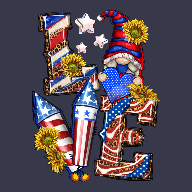 Love 4th Of July With Gnome Long Sleeve Tee by texasbilliewilder | Teevron