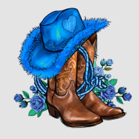 Valentines Day Blue Boots Cowgirl Hat And Roses Premium Sweatshirt | Teevron