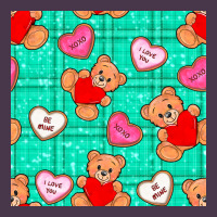Valentines Day Teddy Bears And Cookies Seamless Pattern Heavyweight Hoodie | Teevron